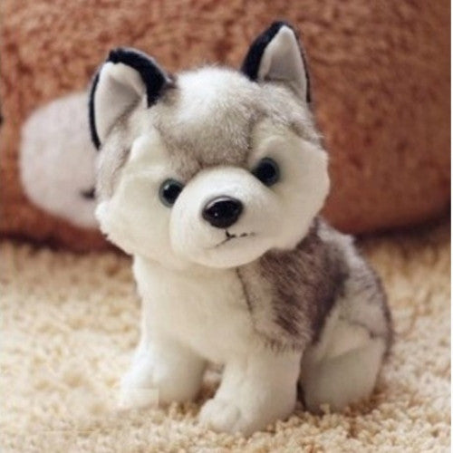 Simulation Husky Dog Plush Toy