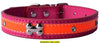 Crystal Studded Reflective Dog Leather Collar