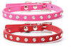 Leather Crystal Rhinestone Pet Collar